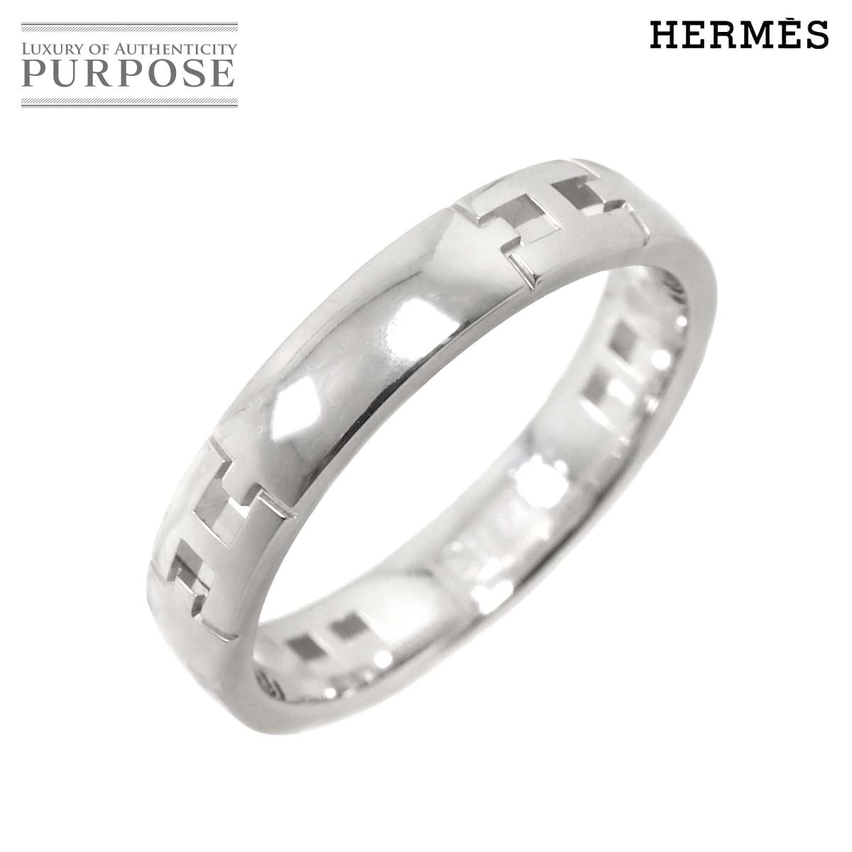 楽天市場】HERMES エルメス キリム リング 指輪 K18WG 750WG