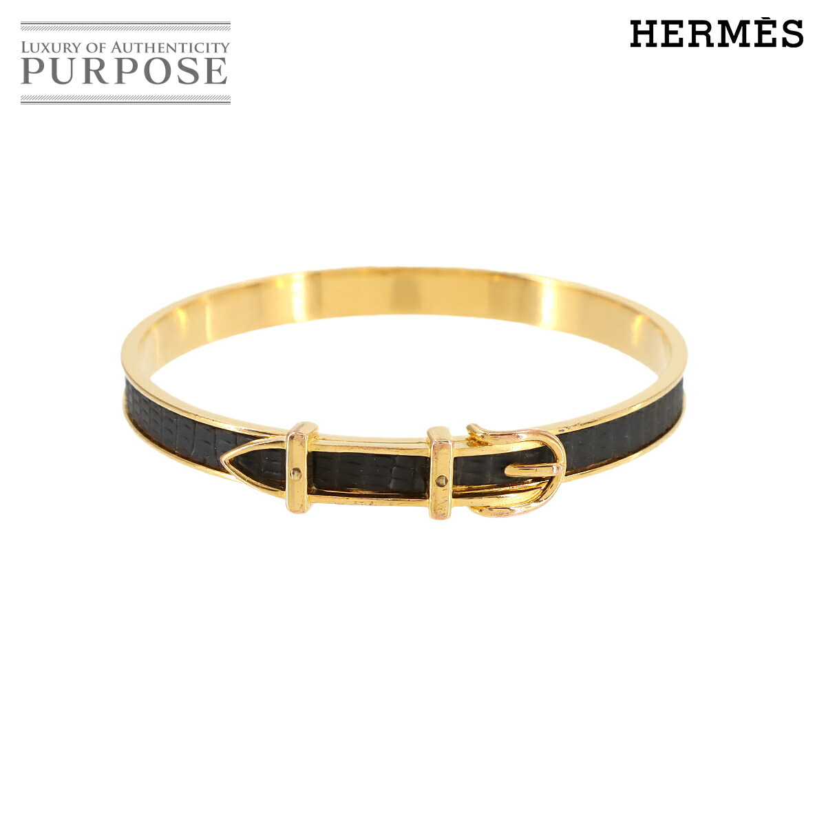 楽天市場】エルメス HERMES バングル ベルトモチーフ シルバーx