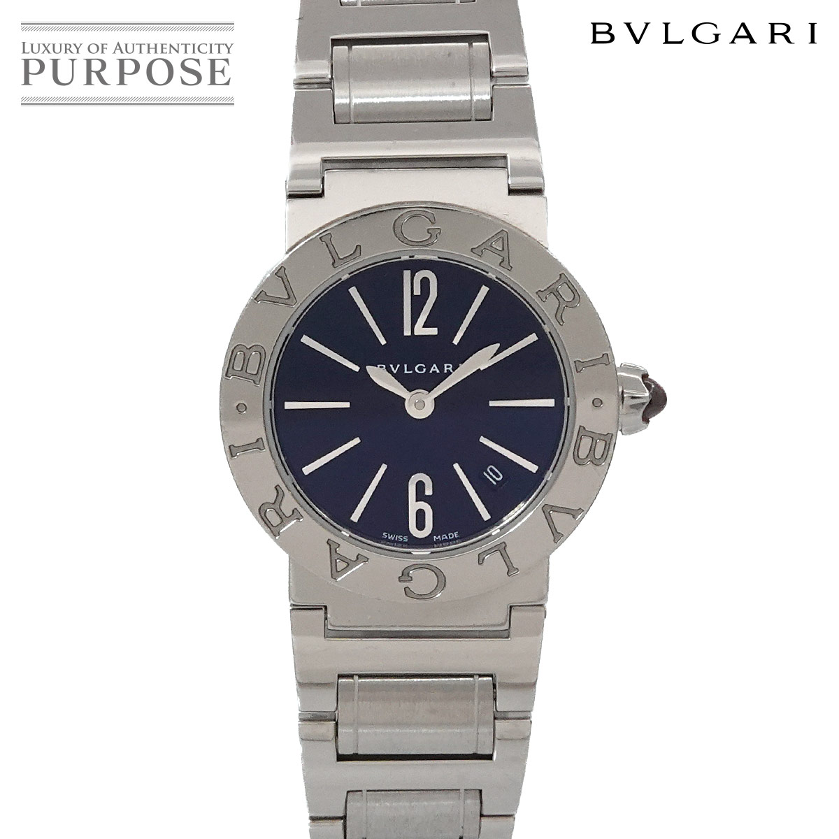ブルガリ BVLGARI ブルガリブルガリ BBL26S レディース 腕時計 デイト ブラック クォーツ ウォッチ BVLGARIBVLGARI 【中古】