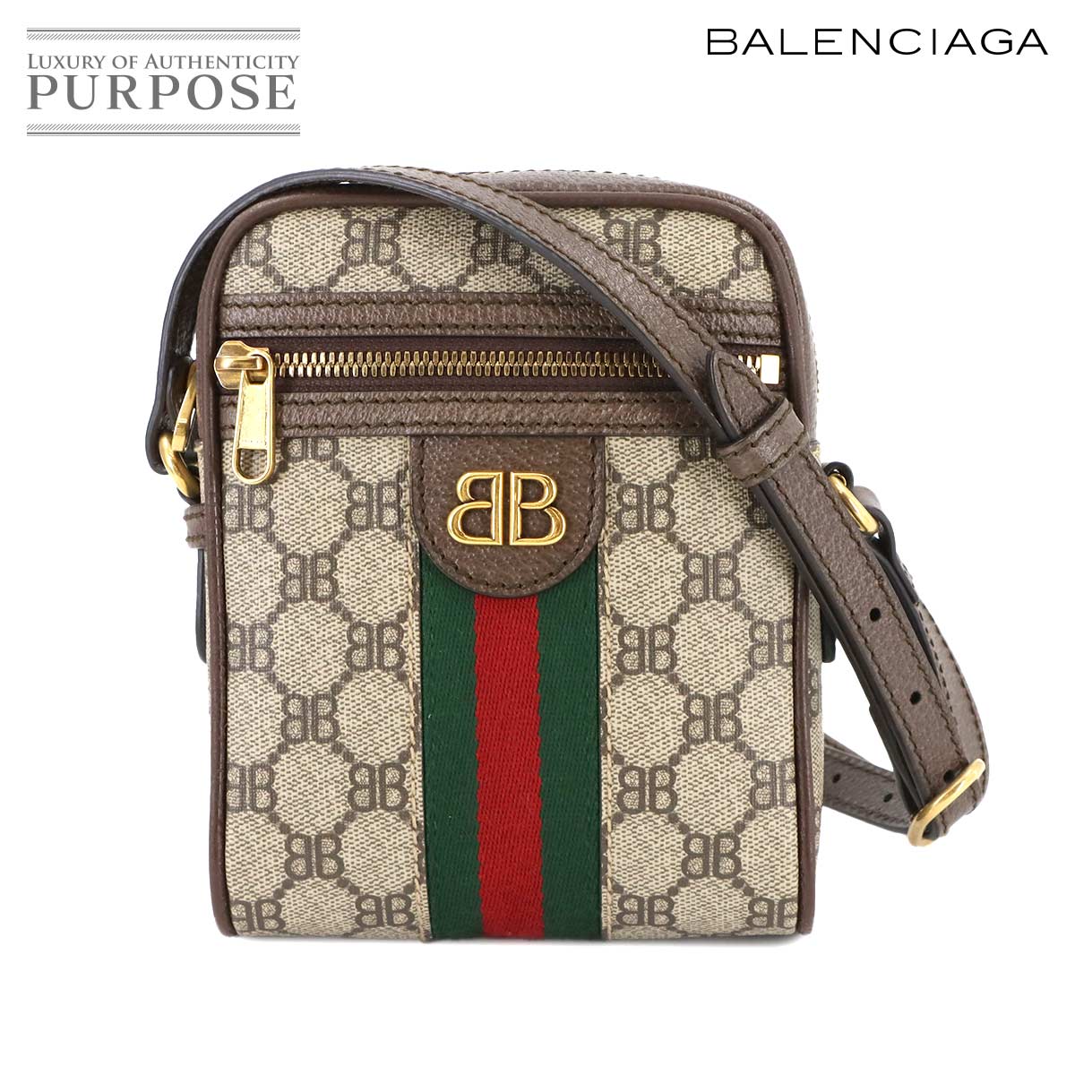 【展示品　未使用】GUCCI BALENCIAGA ショルダー　680130 楽天市場】GUCCI グッチ BALENCIAGA バレンシアガ コラボ ザ ハッカー