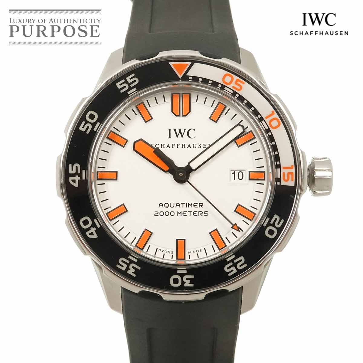 【新品仕上げ 済み】 IWC アクアタイマー 2000 世界限定300本 IW356807 メンズ 腕時計 デイト ホワイト オートマ 自動巻き ウォッチ インターナショナル ウォッチ カンパニー Aqua Timer 【中古】