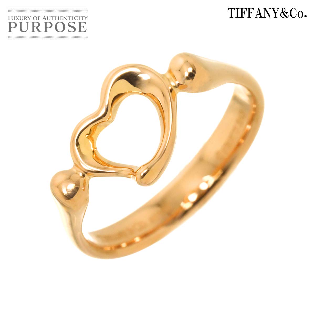 x*o様 Tiffany & Co. ハート型ピンキーリング Tiffany & Co. - ☆本物正規ティファニー オープンハートリング