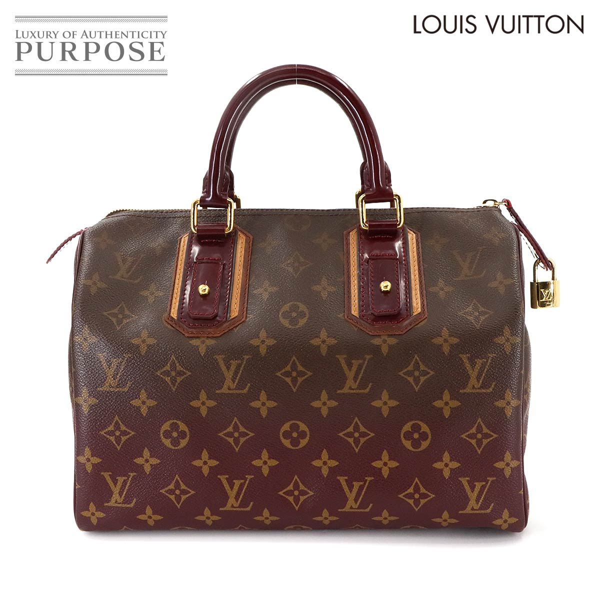 【極美品】ルイヴィトン　スピーディ35 モノグラム　ハンドバッグ　茶色 ルイヴィトン ハンドバッグ モノグラム スピーディ35 ブラウン