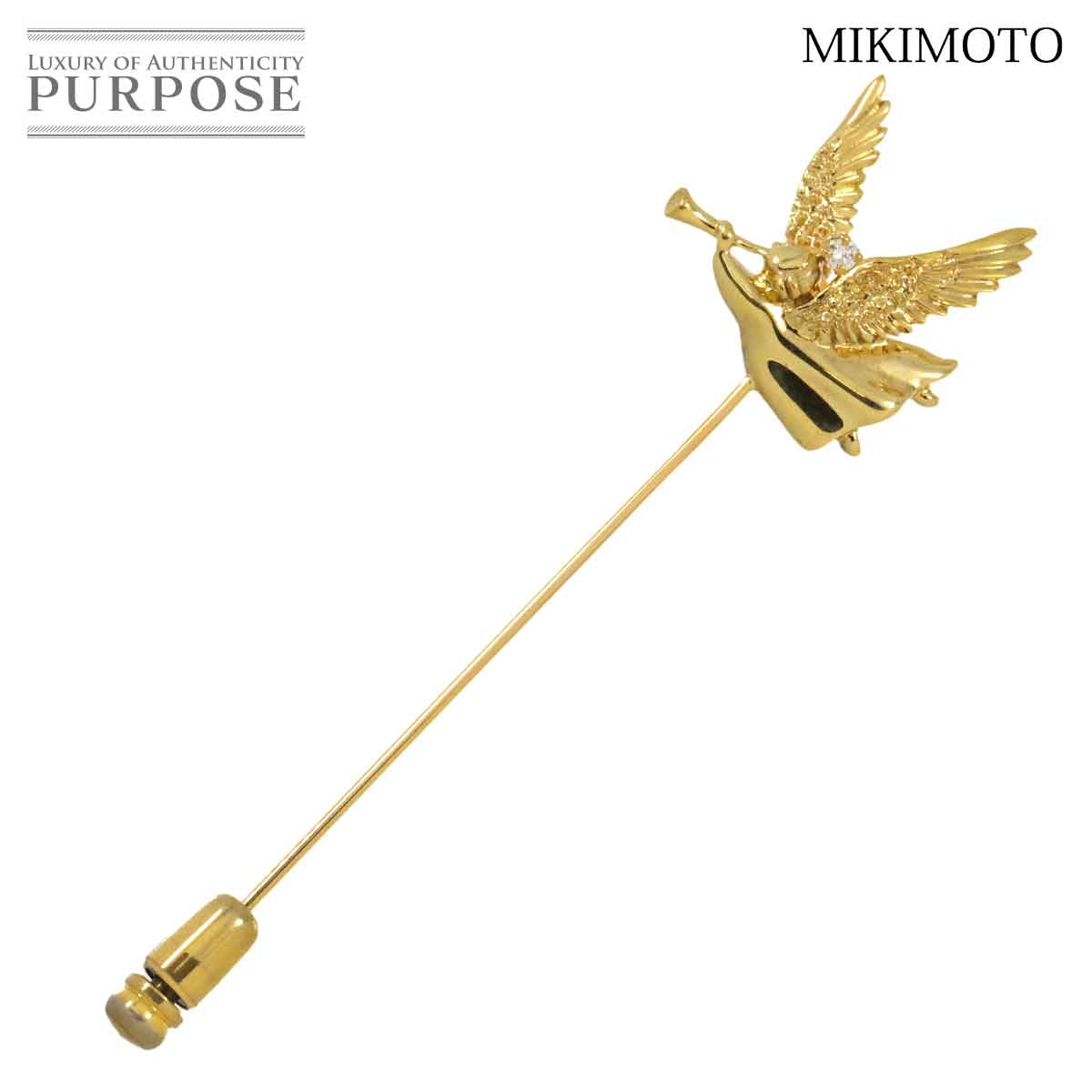 楽天市場】ミキモト MIKIMOTO ピンブローチ カタツムリモチーフ