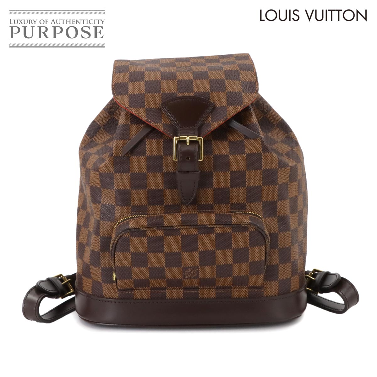 【美品】 ルイ ヴィトン LOUIS VUITTON ダミエ モンスリ MM パーソナル SPO バックパック リュックサック エベヌ N51143 Montsouris MM 【中古】 110,000円