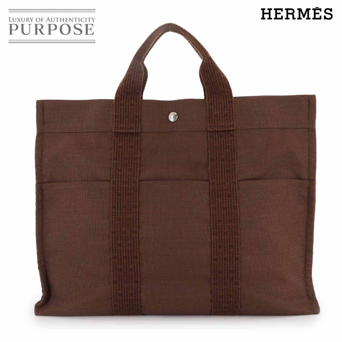 美品！　エルメス ハンドバッグ エールラインPM HERMES エルメス エールライン PM Hロゴ トートバッグ ハンドバッグ