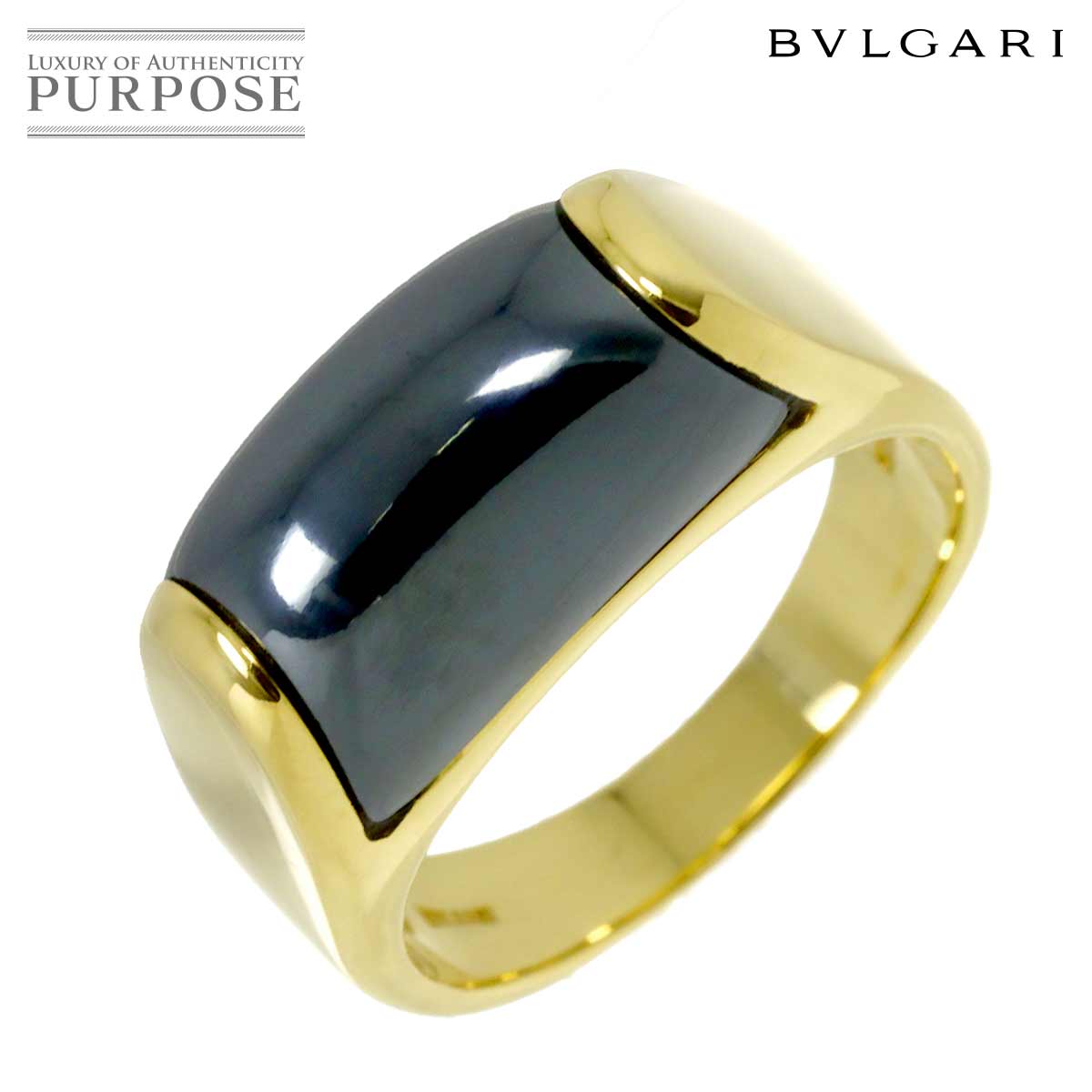 ★タイムセール★BVLGARI ブルガリ トロンケット オニキ 指輪 K18WG ☆タイムセール☆BVLGARI ブルガリ トロンケット オニキ 指輪 K18WG