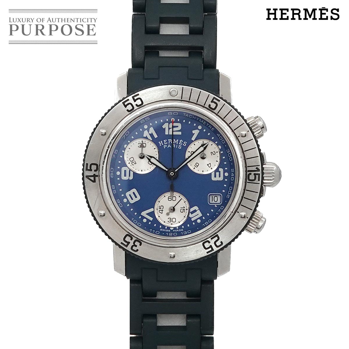 楽天市場】エルメス HERMES クリッパー ダイバー CL2 315 クロノグラフ