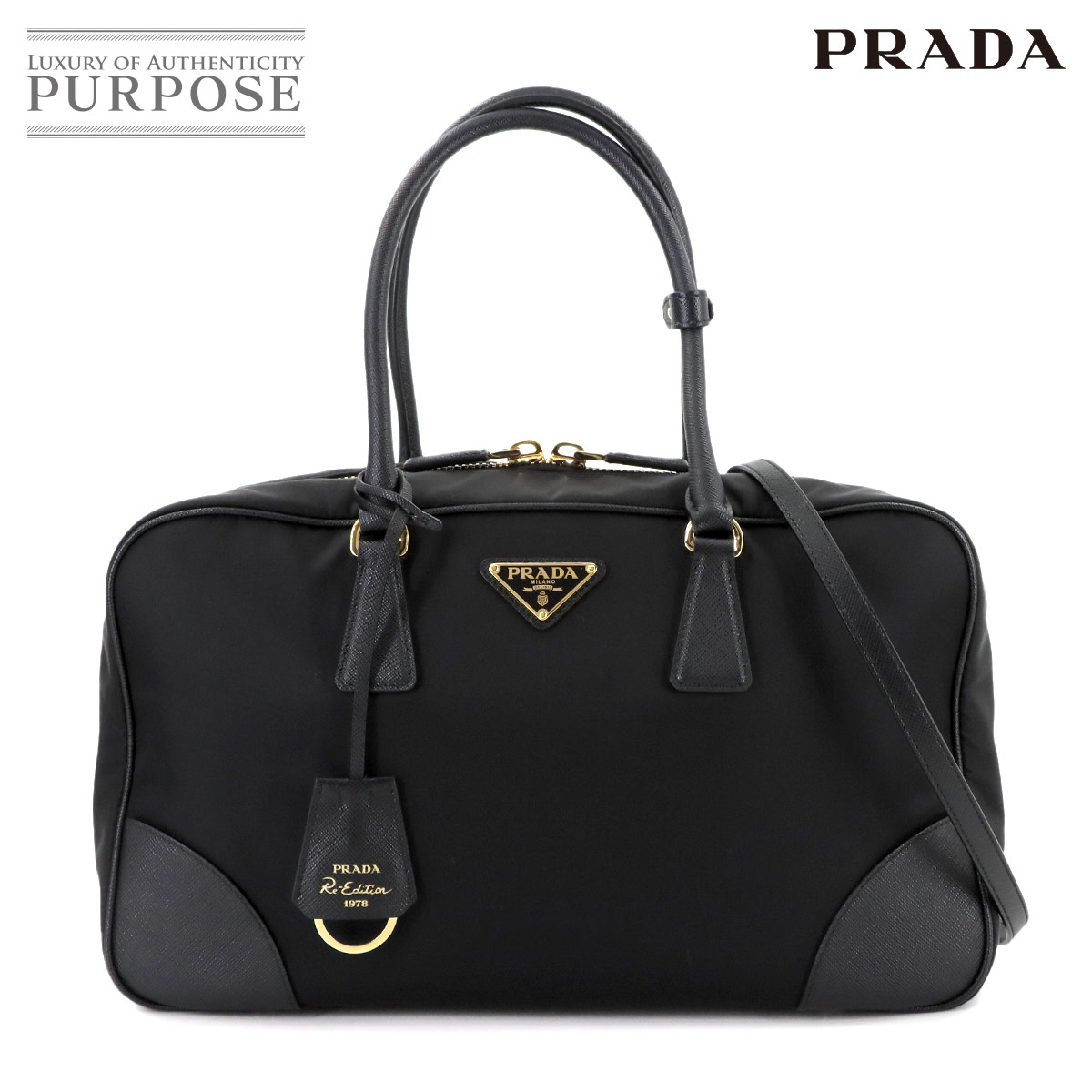 楽天市場】□極美品□ PRADA プラダ BL0444 サテン 2WAY ハンドバッグ