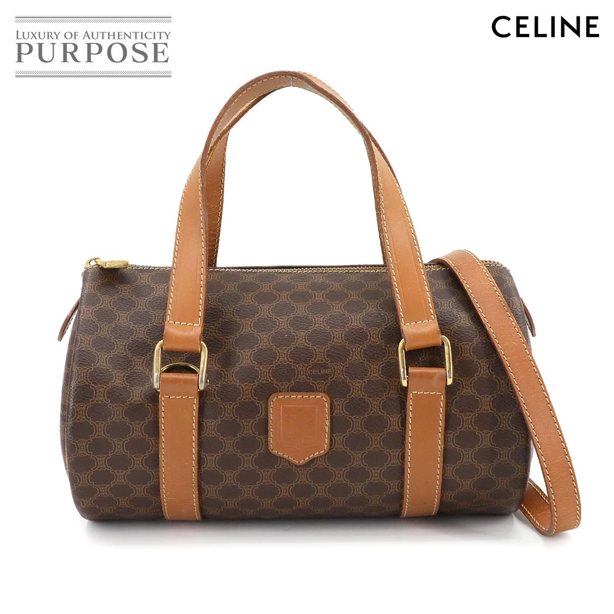 楽天市場】【バッグ】CELINE セリーヌ マカダム柄 ハンドバッグ