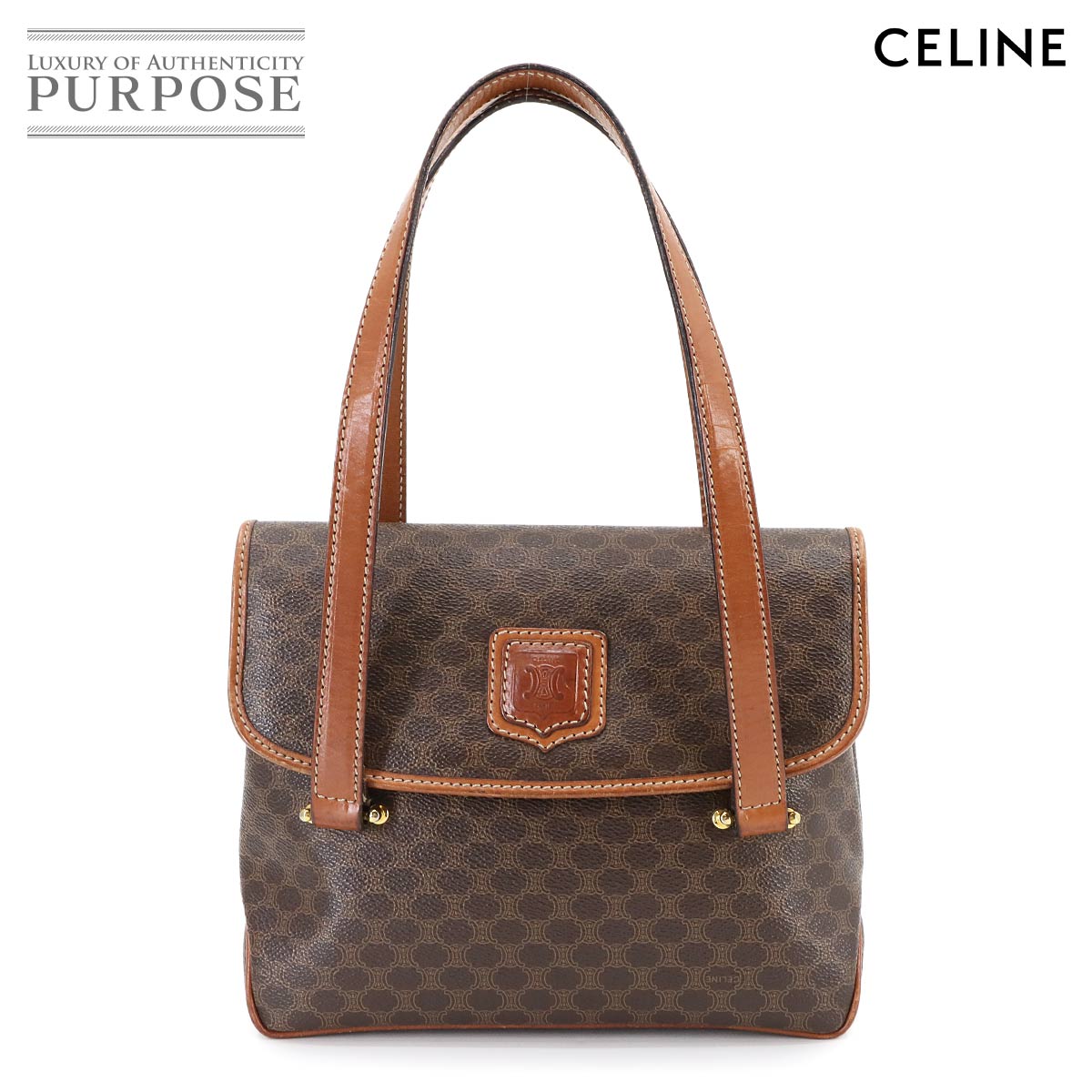 楽天市場】セリーヌ CELINE マカダム柄 ハンド バッグ PVC レザー