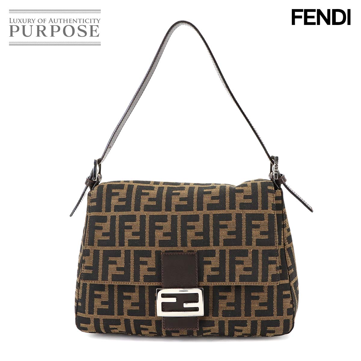 ◆N16086 FENDI フェンディ ズッキーニ マンマ ショルダー バッグ 良品 FENDI&frasl;フェンディ 8BR180-EY5 ズッキーノ マンマバケット ショルダー