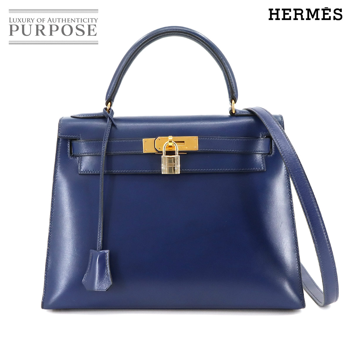 楽天市場】エルメス 【HERMES】 ケリー32 外縫い ブルータラサ