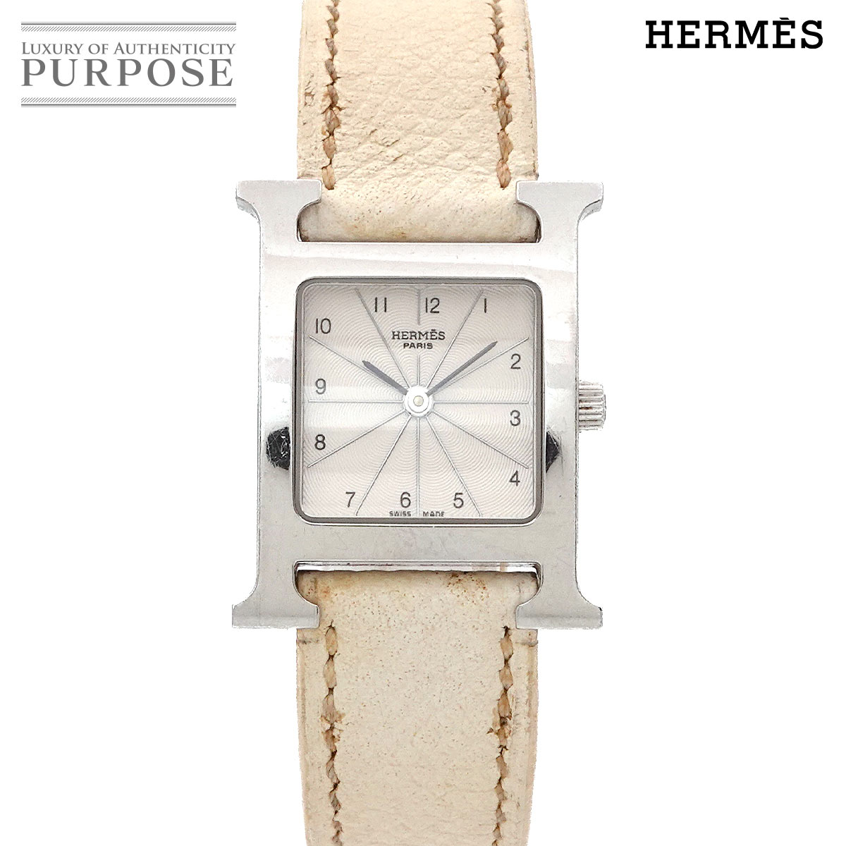 楽天市場】エルメス【HERMES】HウォッチTPM 1Pダイヤモンド ホワイト