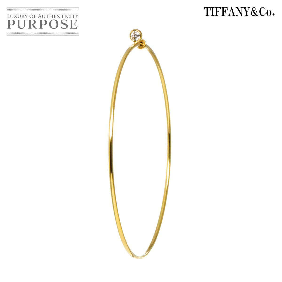 楽天市場】EYEFUNNY アイファニー フープ ダイヤ ピアス K18YG 750