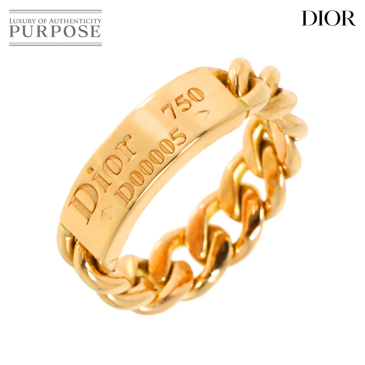 Dior チェーンリング 金色 Christian Dior クリスチャンディオール チェーンリング 指輪 ミミウィ