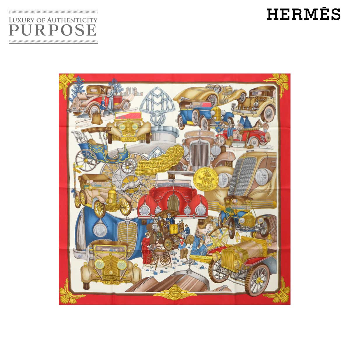 楽天市場】【中古】未使用品 HERMES エルメス カレ90 CARNETS DE BAL
