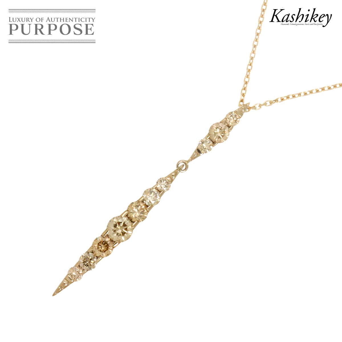 楽天市場】Kashikey(カシケイ) ムク ネックレス ブラウンダイヤモンド