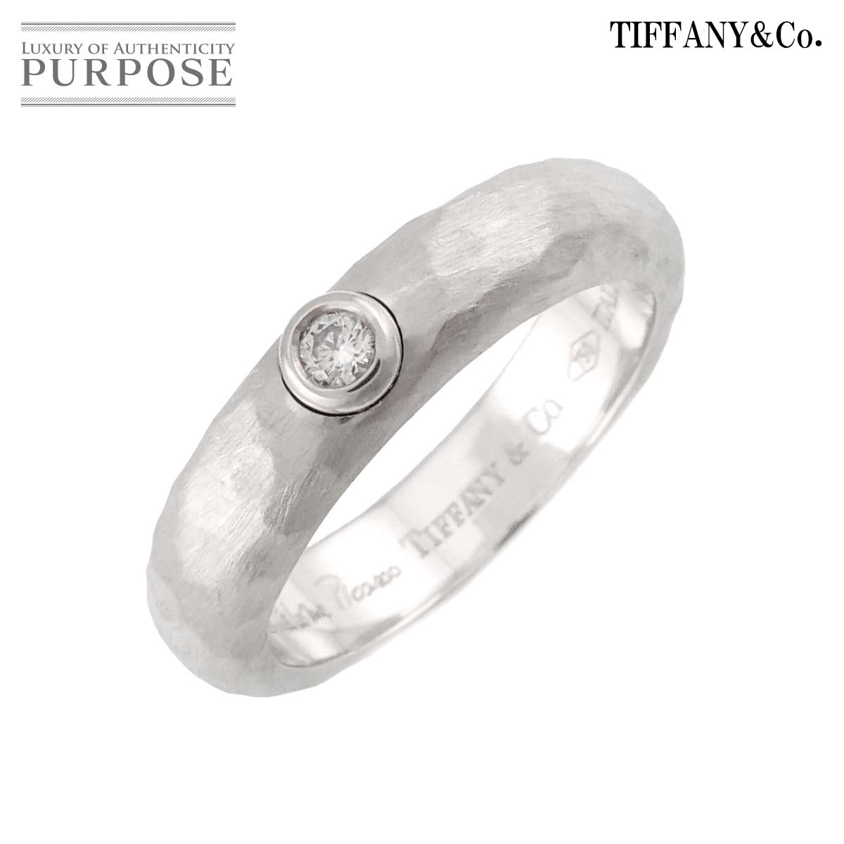 楽天市場】☆10/7 ティファニー ダイヤモンド ハマードリング K18YG