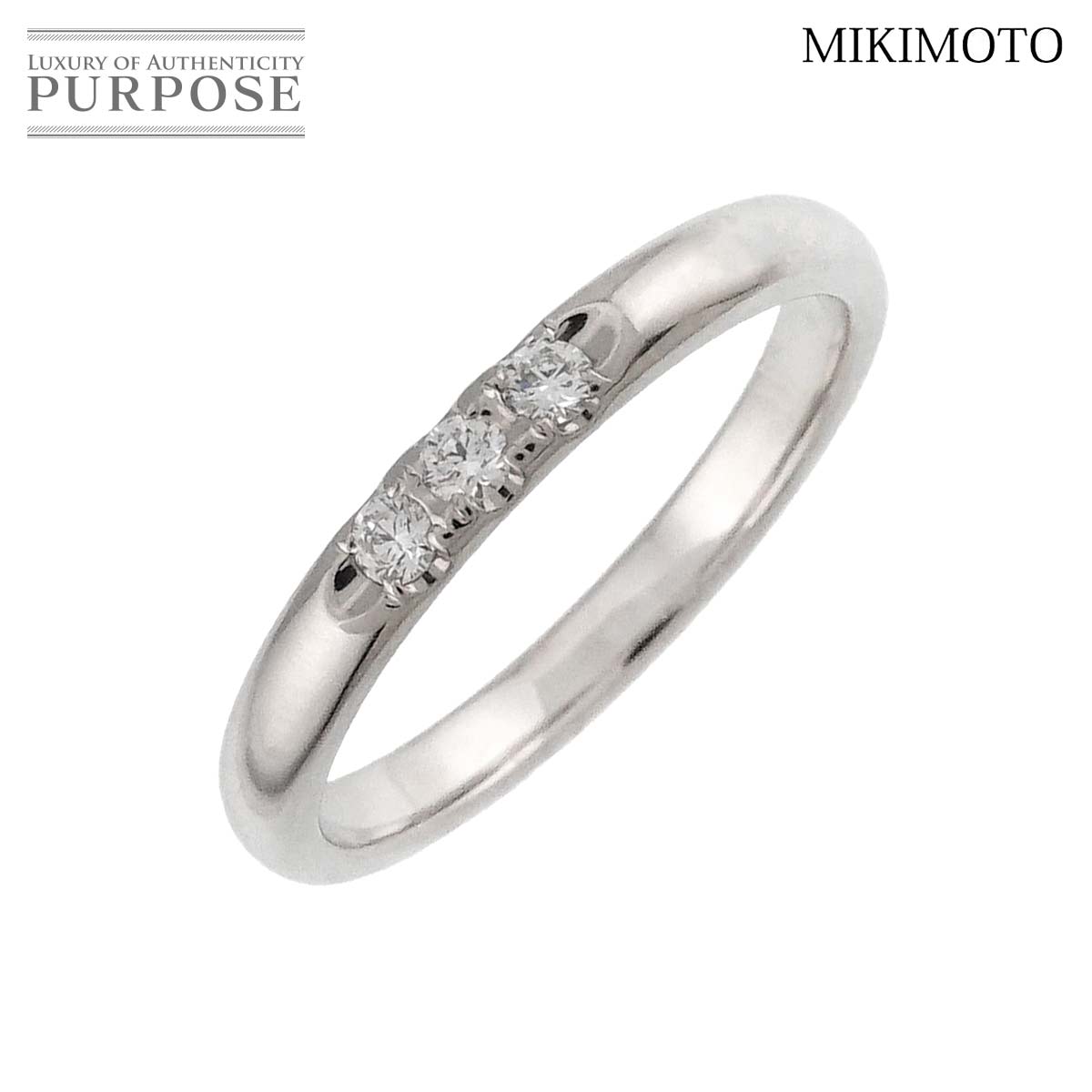 楽天市場】ミキモト MIKIMOTO リング ハーフエタニティ プリンセス