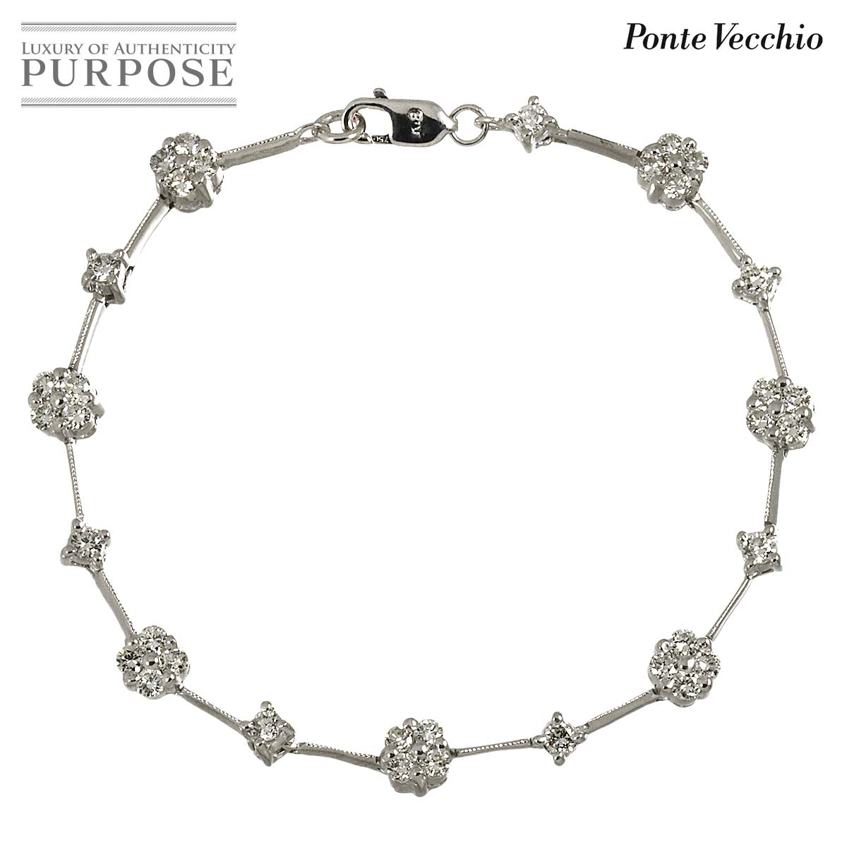 楽天市場】ポンテヴェキオ Ponte Vecchio ハートモチーフ ブレスレット