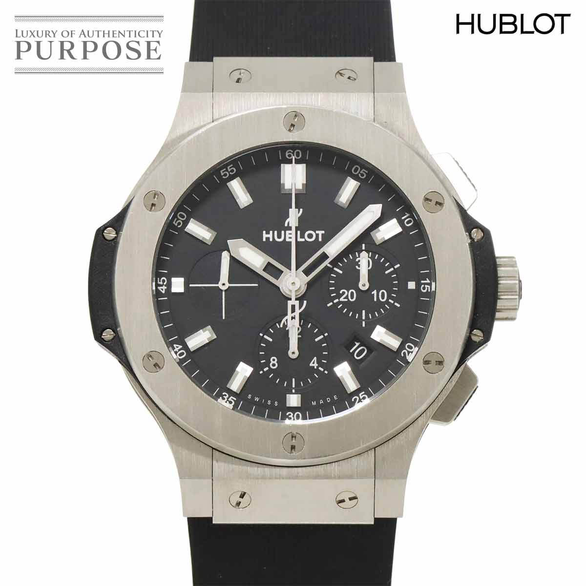 ☆HUBLOT ウブロ ビッグバン 腕時計 時計/メンズ/自動巻き☆美品 ウブロ ビッグ・バン スノーレオパード 世界限定500本 クロノグラフ