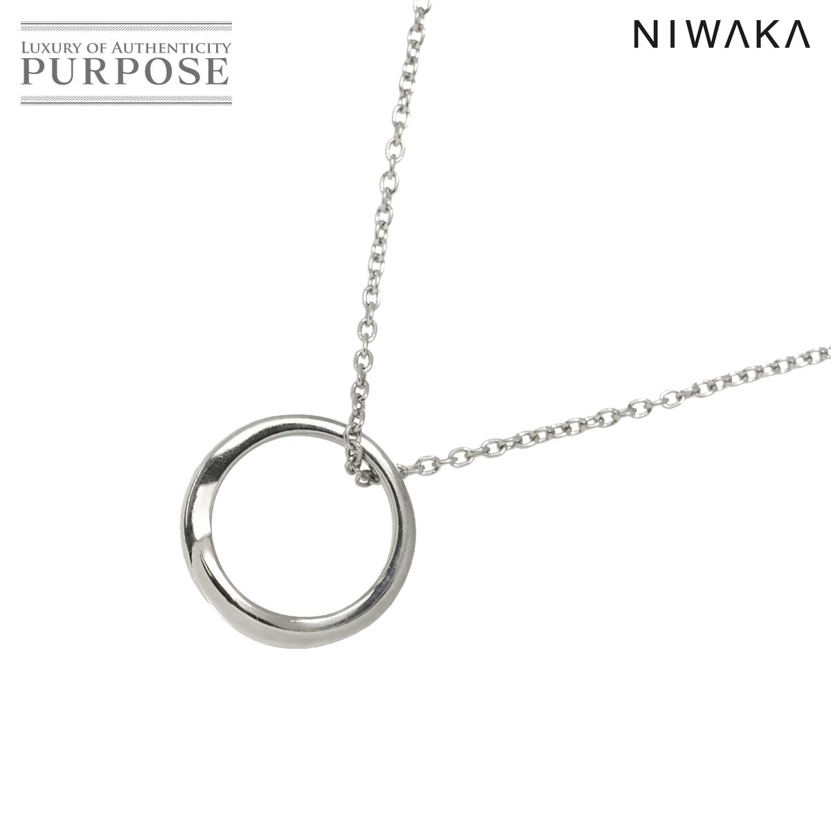 楽天市場】【中古】俄 NIWAKA ニワカ 叶 ネックレス 750WG K18WG 1P