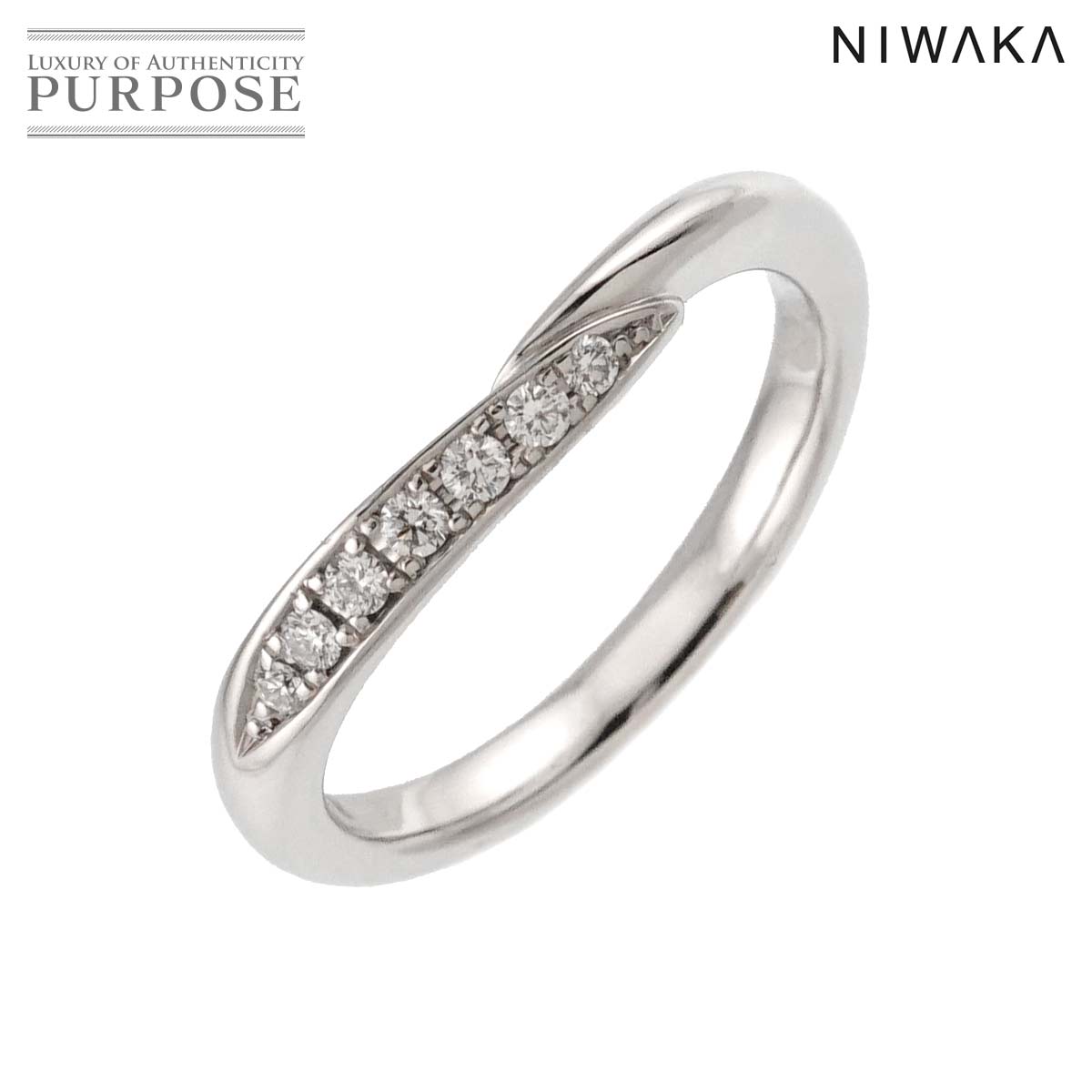 楽天市場】俄 NIWAKA 【ニワカ】 K18WG ダイヤモンド付き リング 結婚