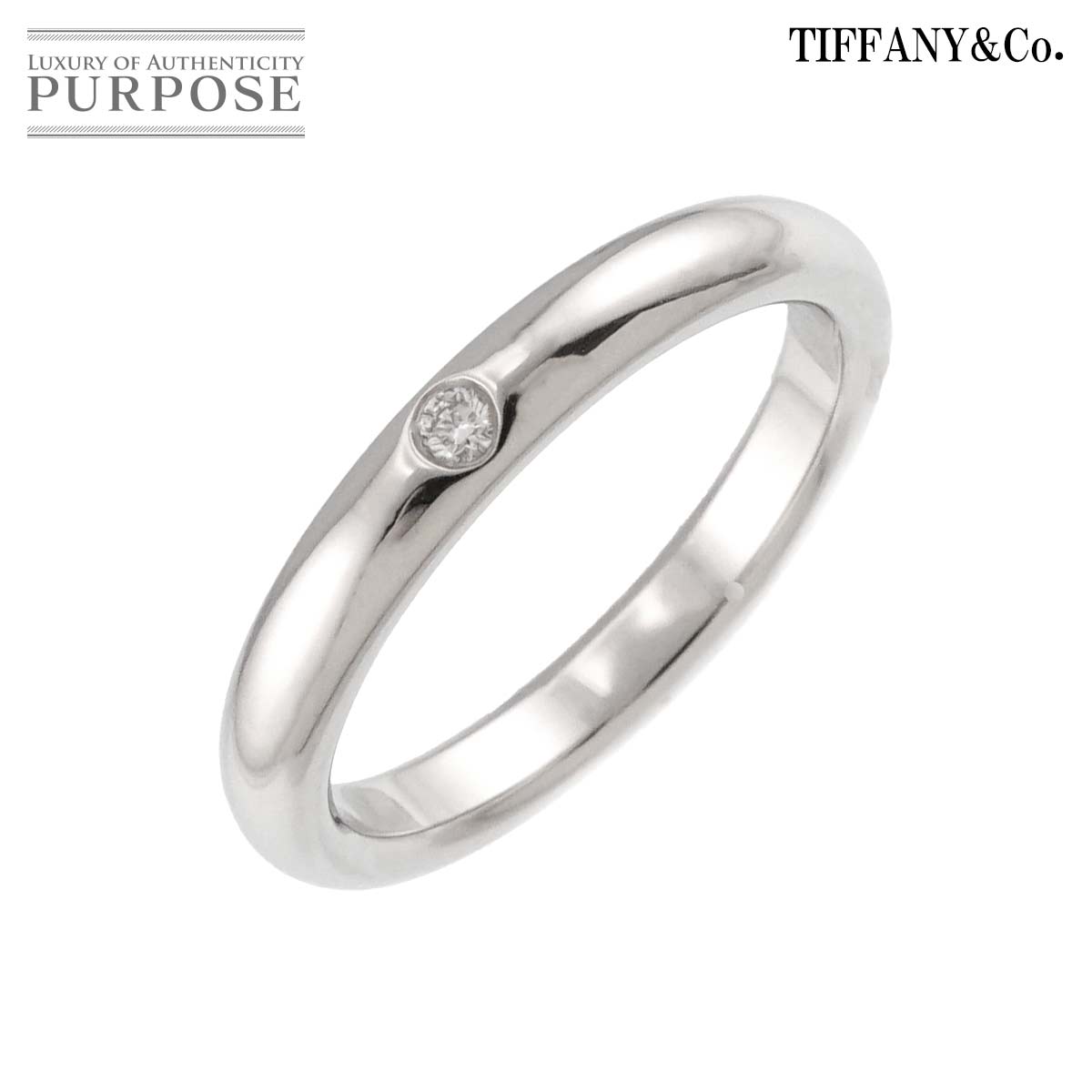 新品同様　ティファニー　Ptウェディング　バンド　リング　8号　新品仕上げ済み 新品同様 ティファニー Ptウェディング バンド リング 8号 新品仕上げ