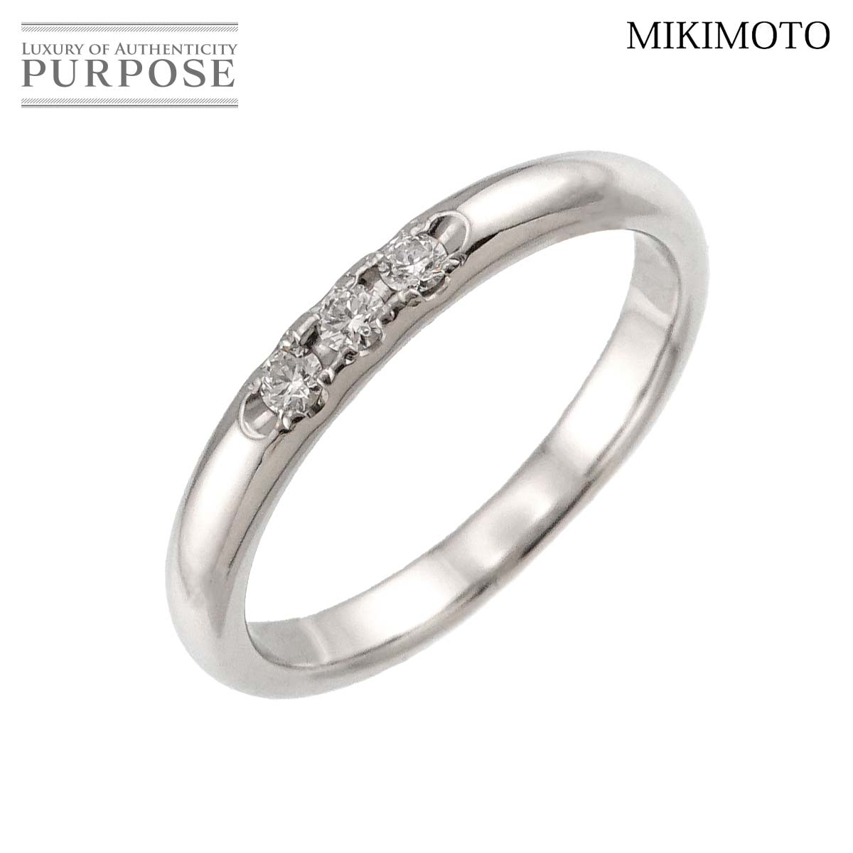 楽天市場】ミキモト MIKIMOTO リング ハーフエタニティ プリンセス