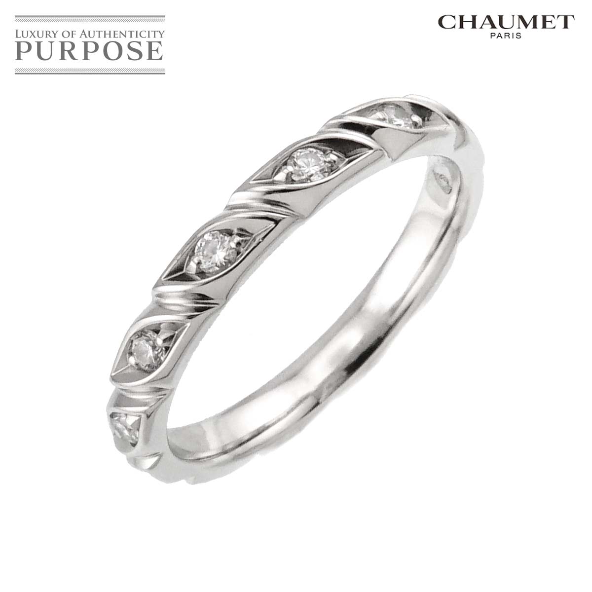 楽天市場】ショーメ Chaumet トルサード 5.5号 リング・指輪 8Pダイヤ