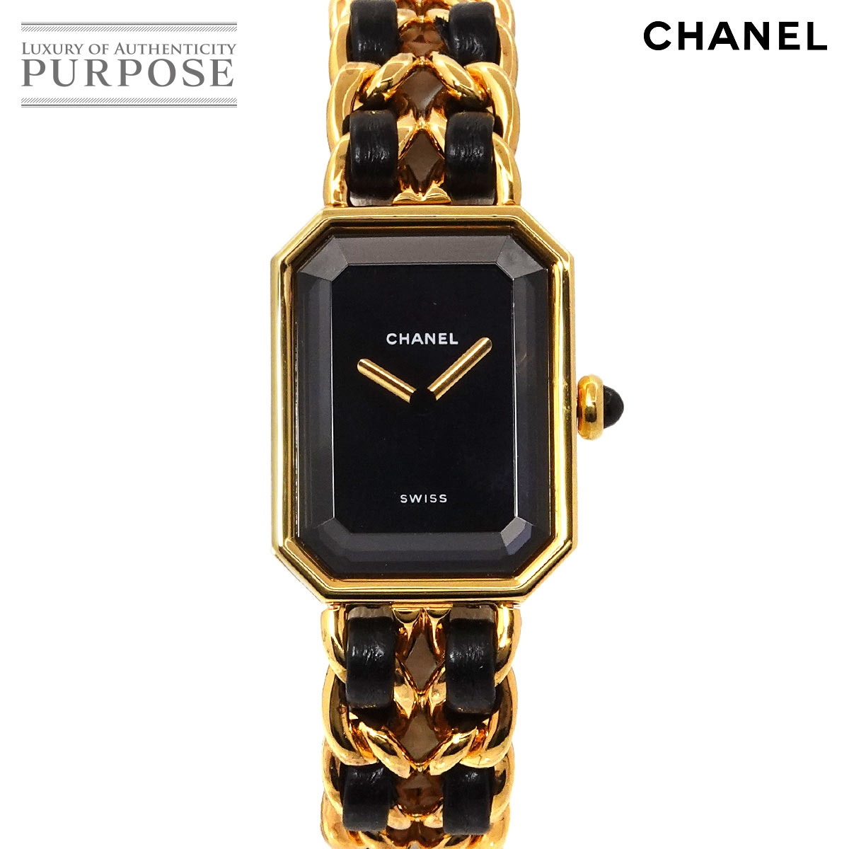 楽天市場】シャネル CHANEL プルミエール ブラック ゴールド H0001 S