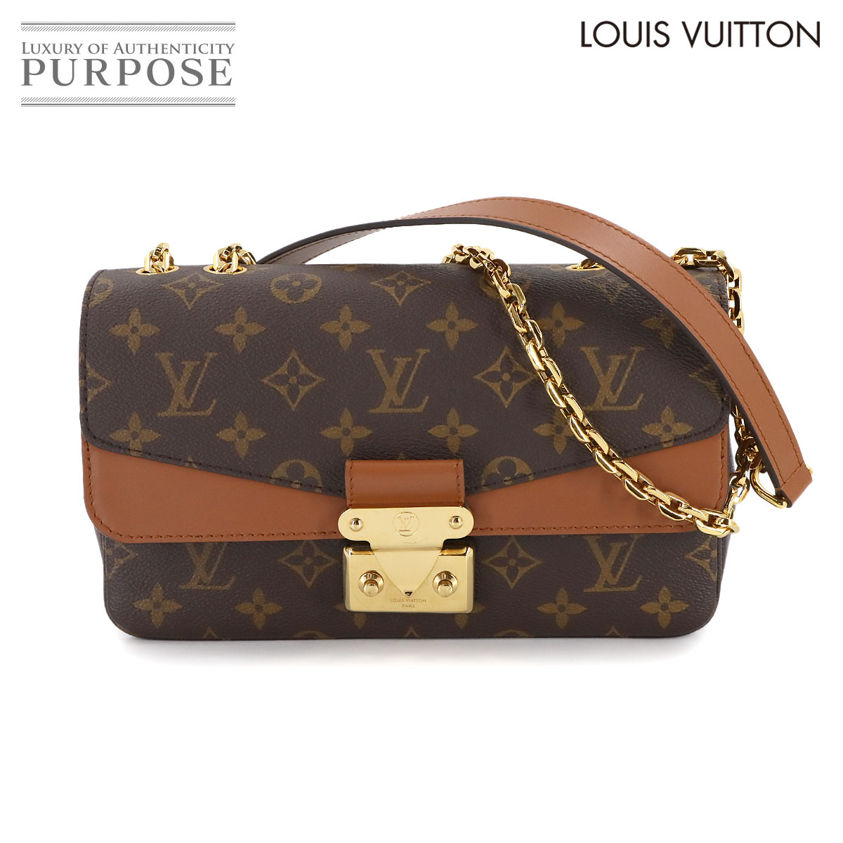 【新品負けず劣らず】 ルイ ヴィトン LOUIS VUITTON モノグラム マルソー チェーン店 肩部 御徒面子 なめし革 カルメ焼 M46127 RFID Marceau 【中古】