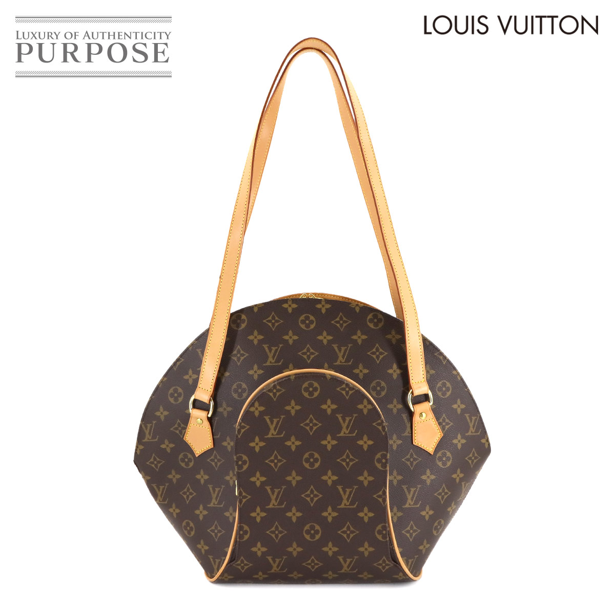 【新品負けず劣らず】 ルイ ヴィトン LOUIS VUITTON モノグラム エリプス 買い出し 肩先 御徒面子 赤銅色 M51128 Elipse Shopping 【中古】