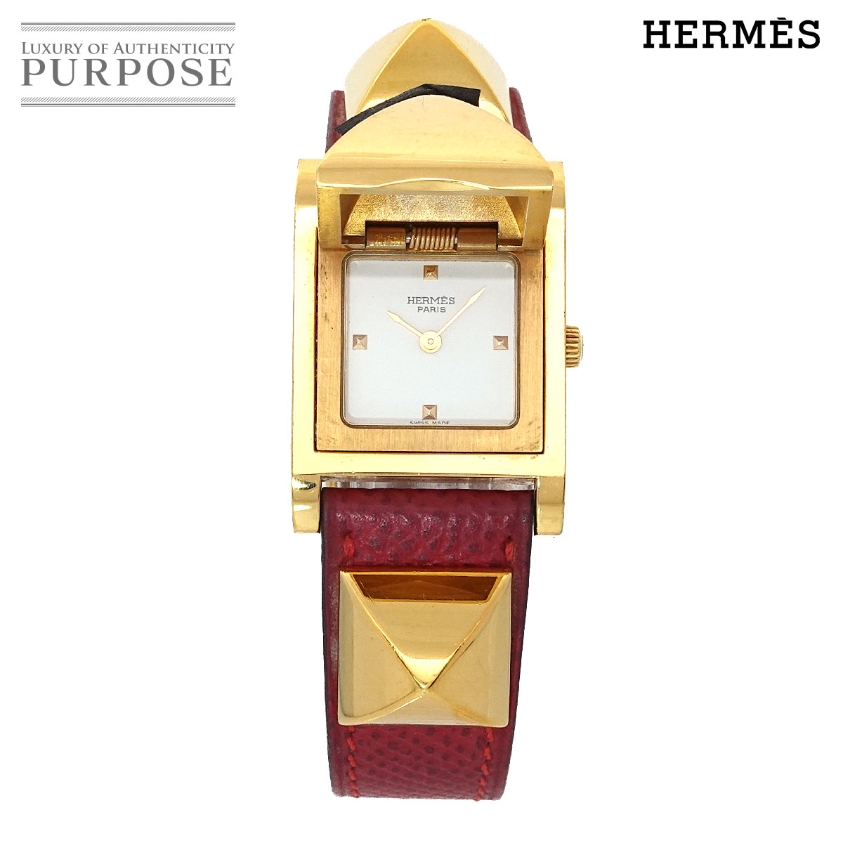 楽天市場】HERMES エルメス キャプテンニモ デイト アイボリー文字盤