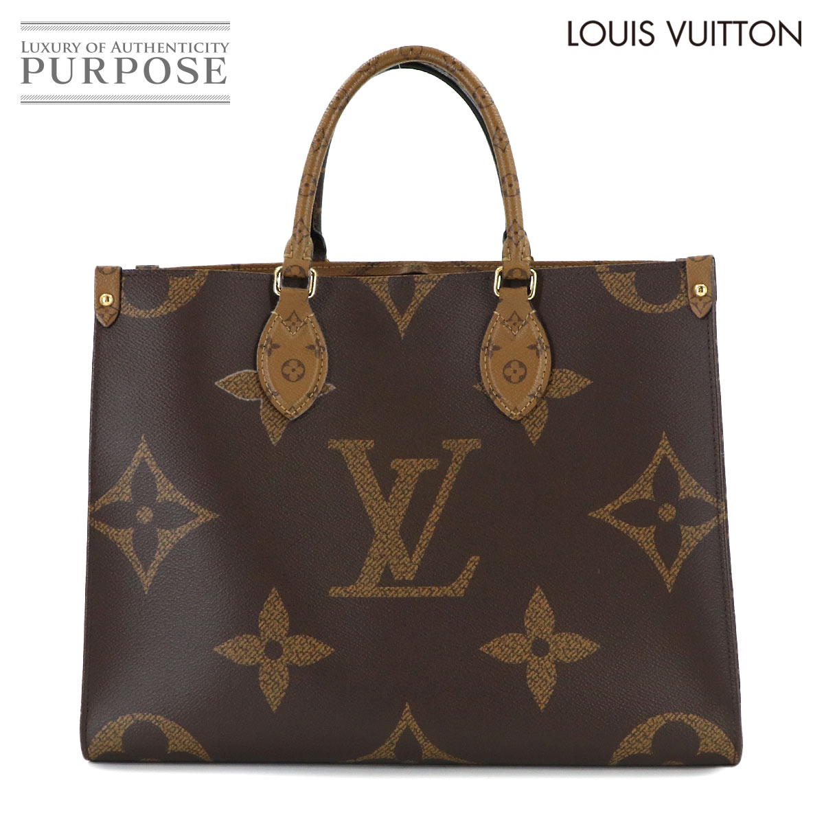 【新品同様】 ルイ ヴィトン LOUIS VUITTON ジャイアント モノグラム オンザゴー MM 2way トート ショルダー バッグ M45321 Onthego MM 【中古】