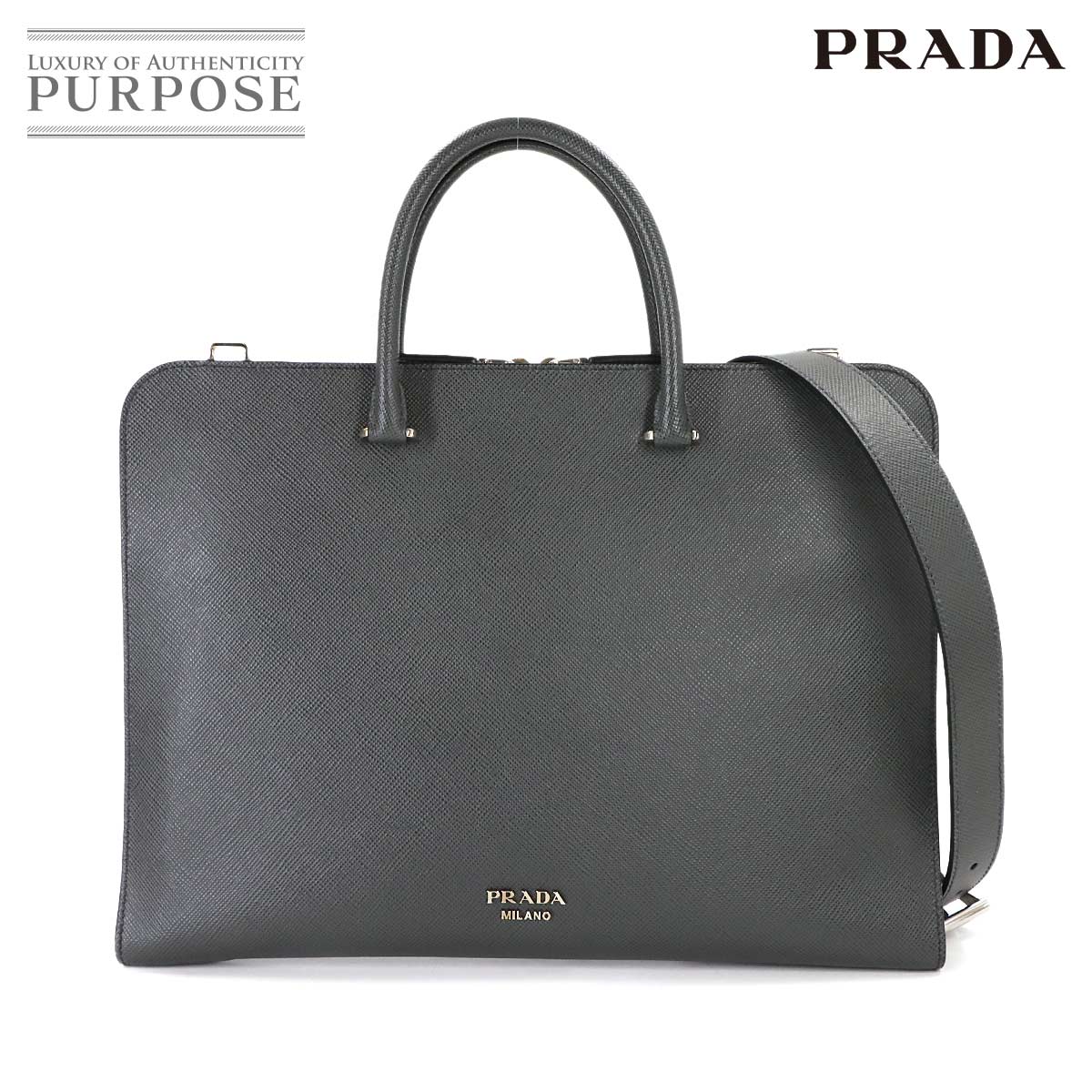 楽天市場】【美品】プラダ PRADA PORTA COMPUTER ナイロン ブリーフ