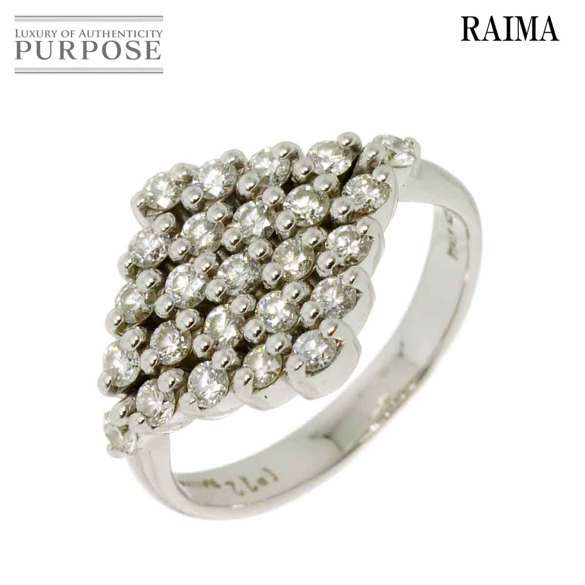 【新品同様】 ライマ RAIMA 9.5号 リング ダイヤ K18 WG ホワイトゴールド 750 指輪 Diamond Ring【中古】｜VINTAGE LOVER PURPOSE