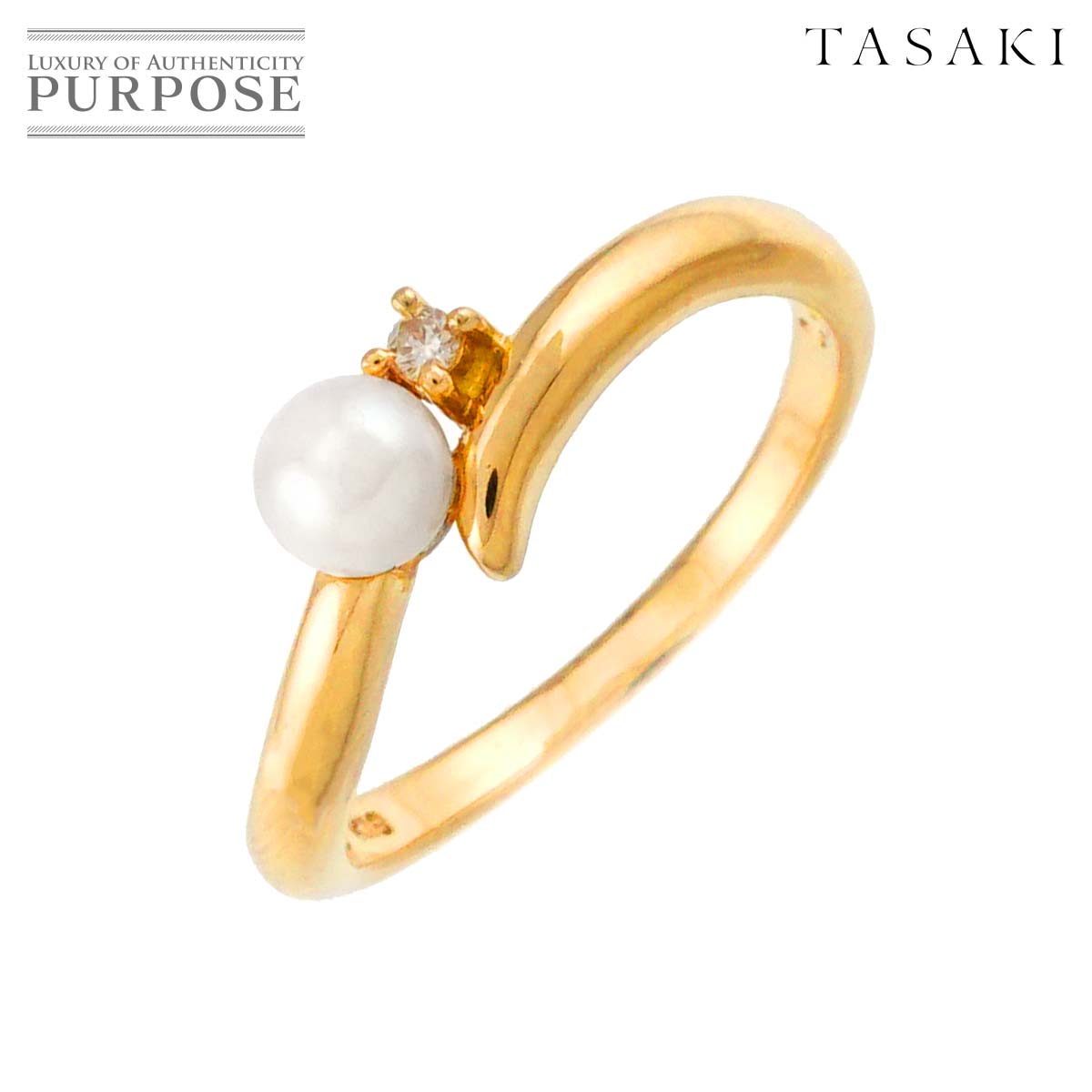 楽天市場】【新品同様】 タサキ TASAKI 14号 リング アコヤ真珠 8.0mm 