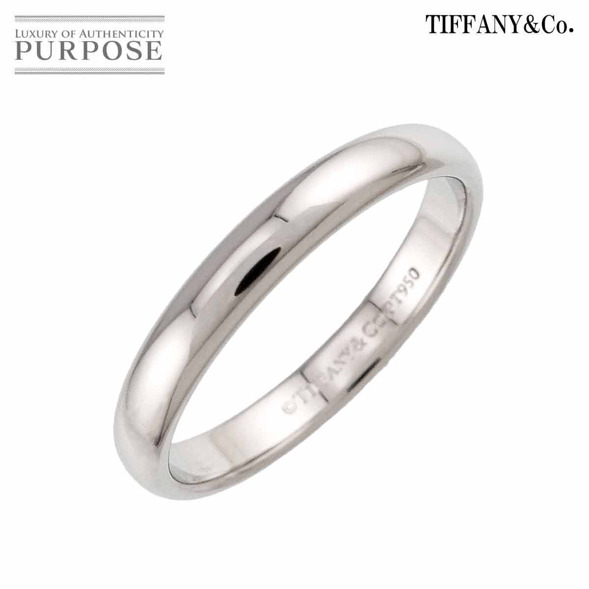 【新品同様】 ティファニー TIFFANY&Co. フォーエバー 15.5号 リング 幅3mm Pt プラチナ 指輪 Forever Ring【中古】｜VINTAGE LOVER PURPOSE