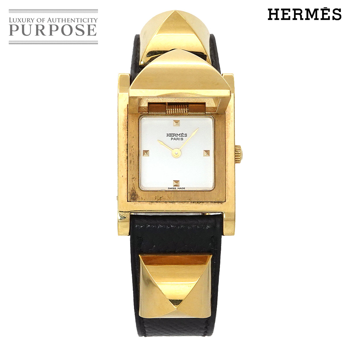 エルメス キャプテンニモ コンビ ホワイト文字盤 ゴールド レディース 時計 楽天市場】HERMES エルメス キャプテンニモ デイト アイボリー文字盤