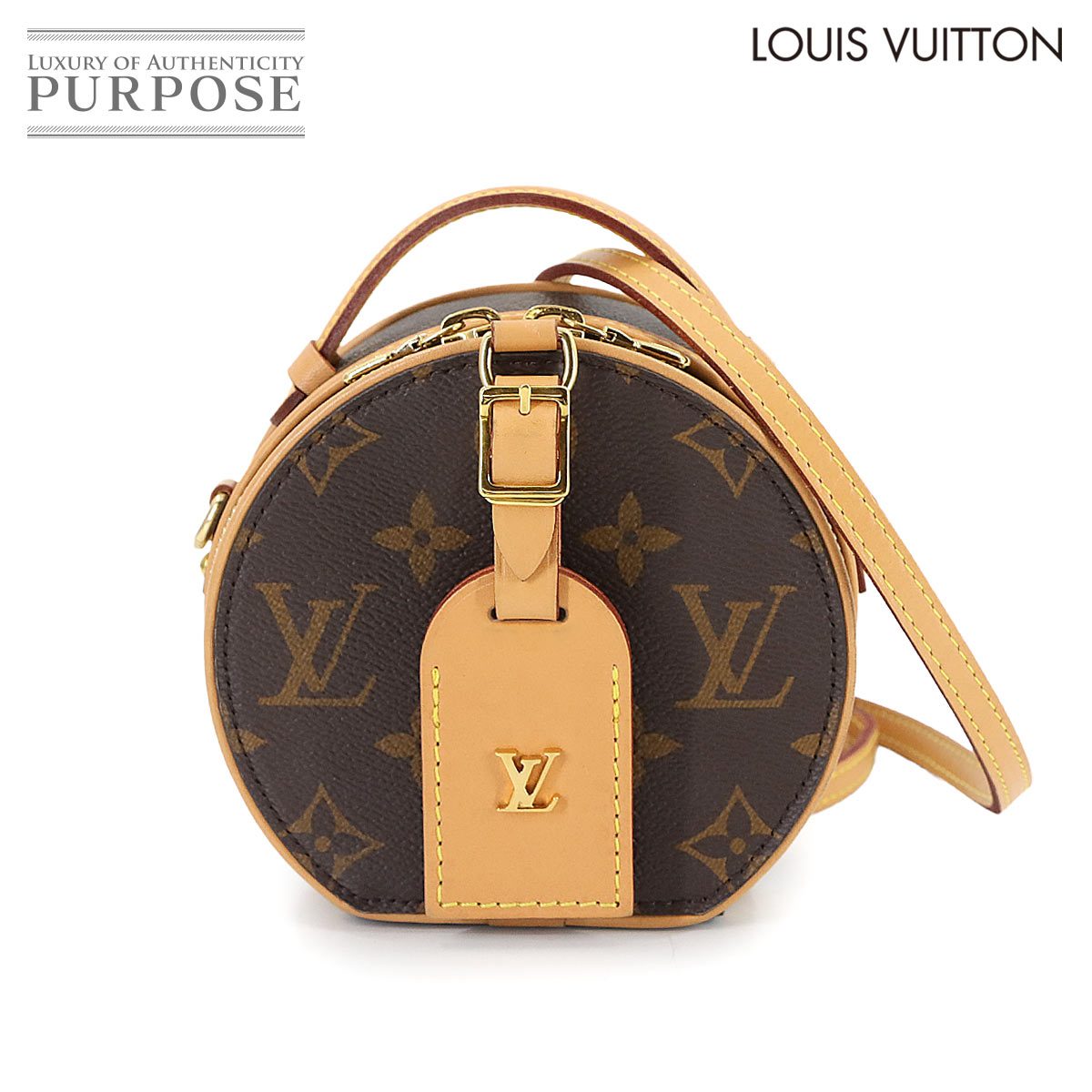 【新品負けず劣らず】 ルイ ヴィトン LOUIS VUITTON モノグラム ミニ ボワット かぶり笠 2way お手々 肩部 御徒面子 M44699 RFID Mini Boite Chapeau 【中古】