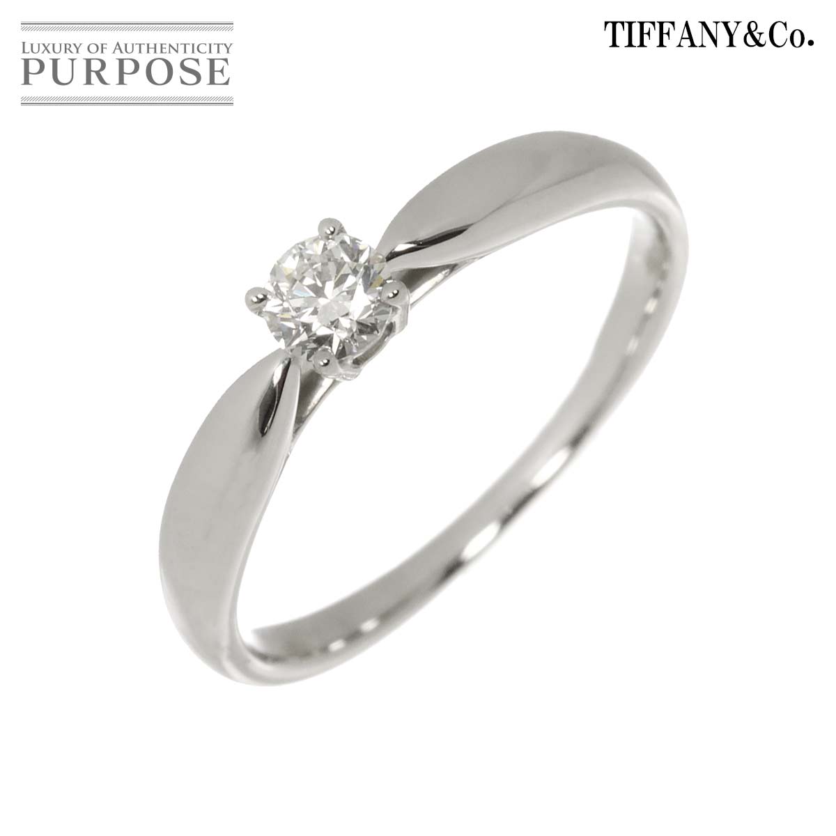 【新品同様】 ティファニー TIFFANY&Co. ハーモニー 10.5号 リング ダイヤ 0.19ct Pt プラチナ 指輪 Harmony Diamond Ring【中古】｜VINTAGE LOVER PURPOSE