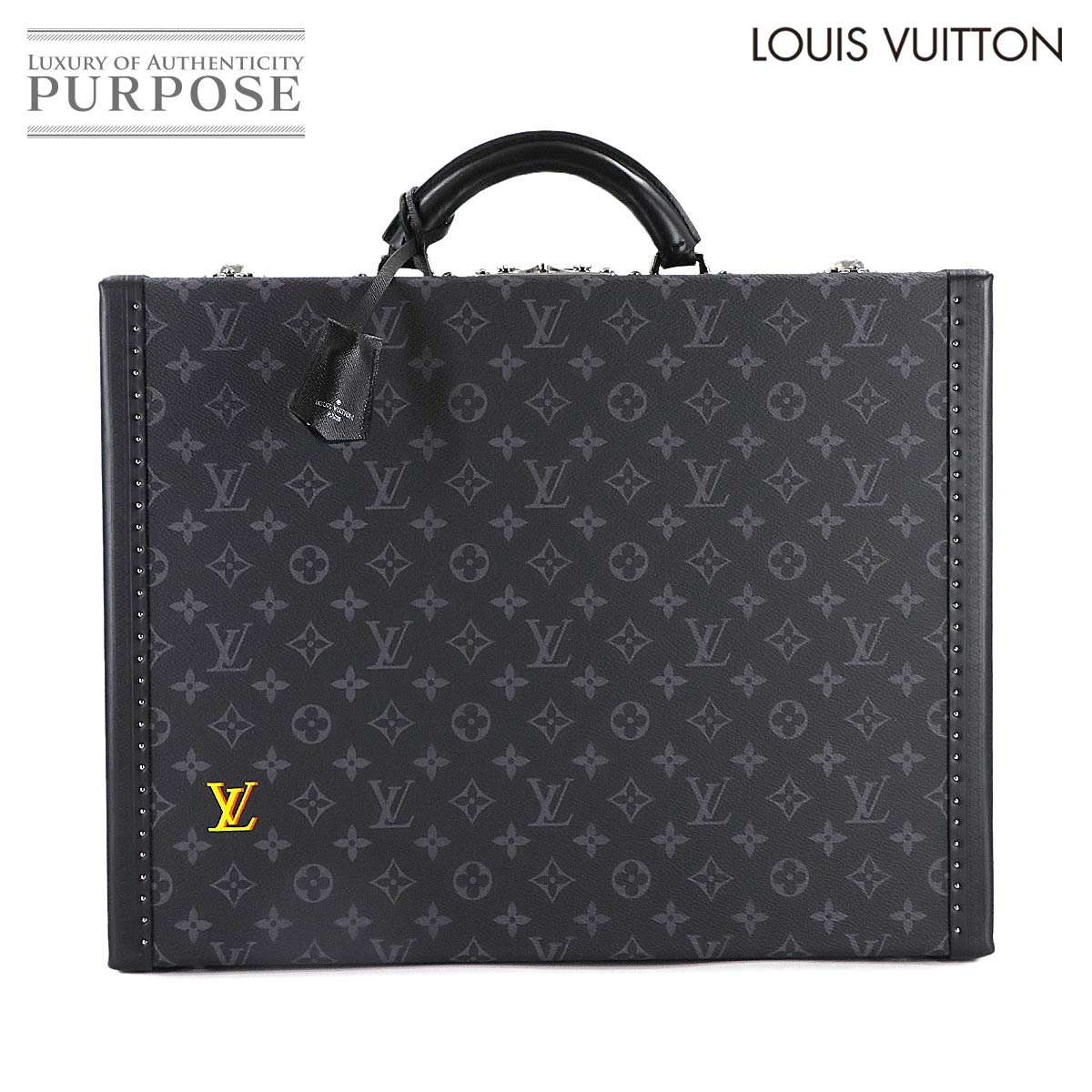【未使用 展示品】 ルイ ヴィトン LOUIS VUITTON モノグラム エクリプス プレジデント クラソール 45 トランク ケース バッグ ブラック シルバー 金具 President Classeur 【中古】|VINTAGE LOVER PURPOSE