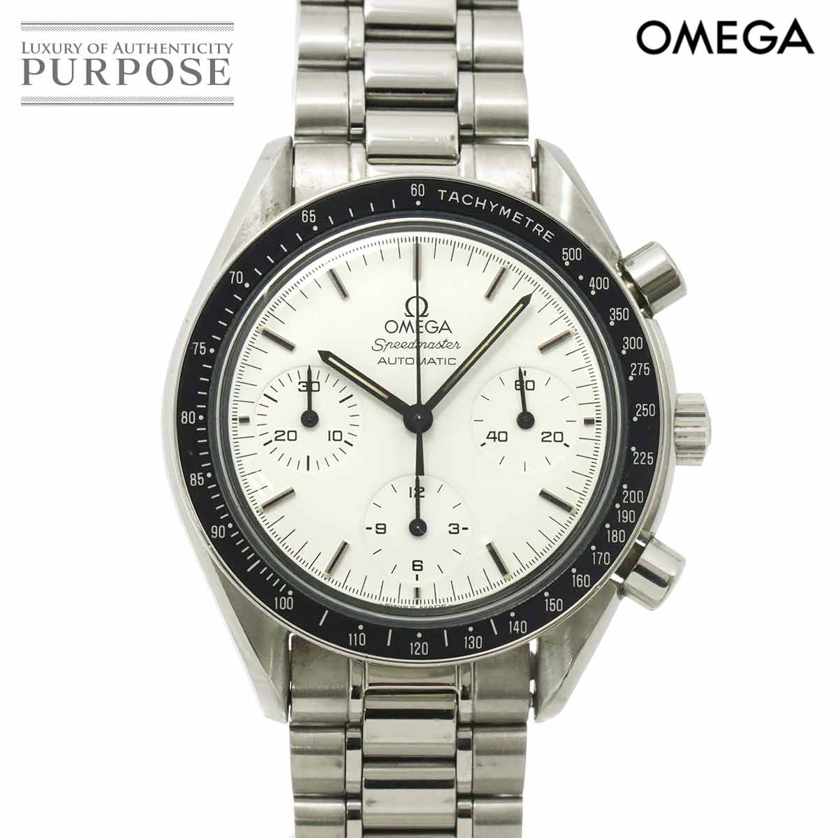 オメガ OMEGA スピードマスター クロノグラフ 3510 20 丸井限定 メンズ 腕時計 ホワイト 自動巻き Speedmaster 【中古】