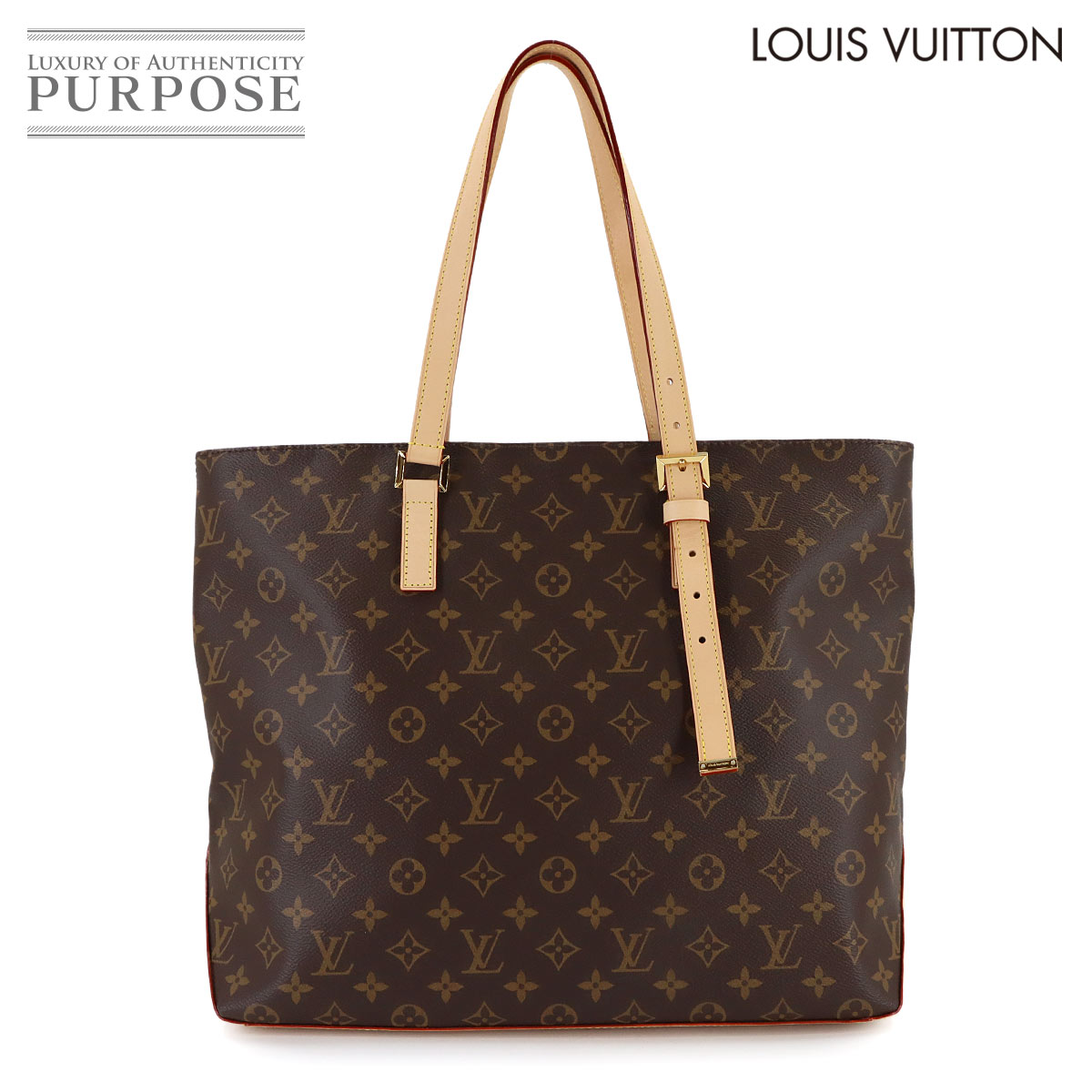 【新品同様】 ルイ ヴィトン LOUIS VUITTON モノグラム メッゾ トート バッグ ブラウン M47134 ゴールド 金具 RFID Mezzo 【中古】