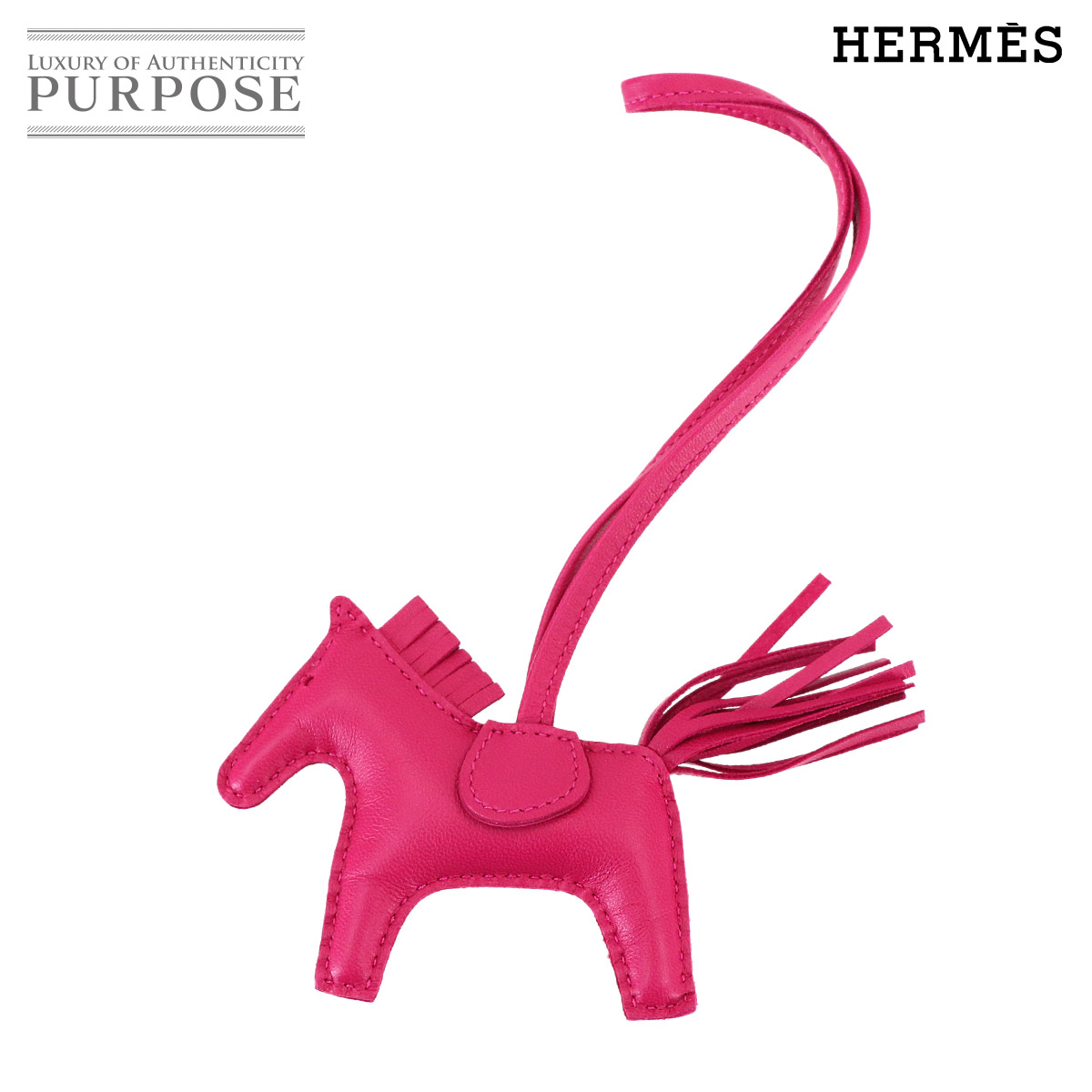 【未使用 展示品】 エルメス HERMES ロデオ PM バッグ チャーム アニョーミロ ローズメキシコ Y刻印 Rodeo PM 【中古】