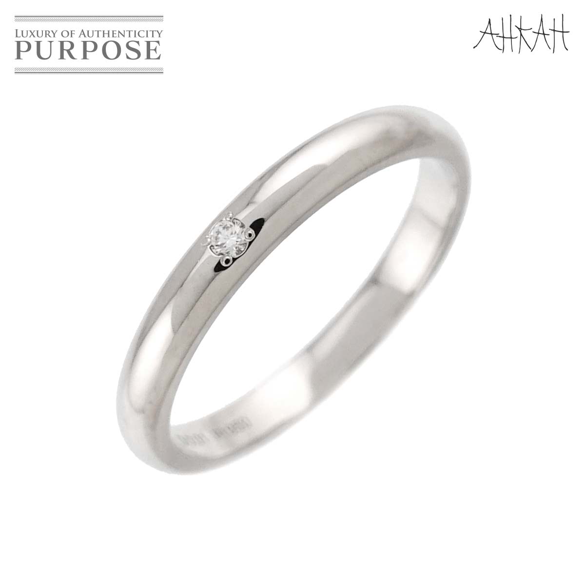 【新品同様】 アーカー AHKAH 11号 リング ダイヤ 0.01ct Pt プラチナ 指輪 Diamond Ring【中古】｜VINTAGE LOVER PURPOSE