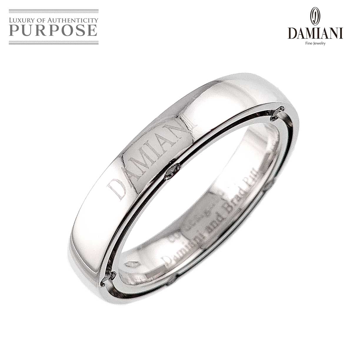 【新品同様】 ダミアーニ DAMIANI Dサイド 11.5号 リング ダイヤ 10P K18 WG ホワイトゴールド 750 指輪 Diamond Ring 【中古】｜VINTAGE LOVER PURPOSE