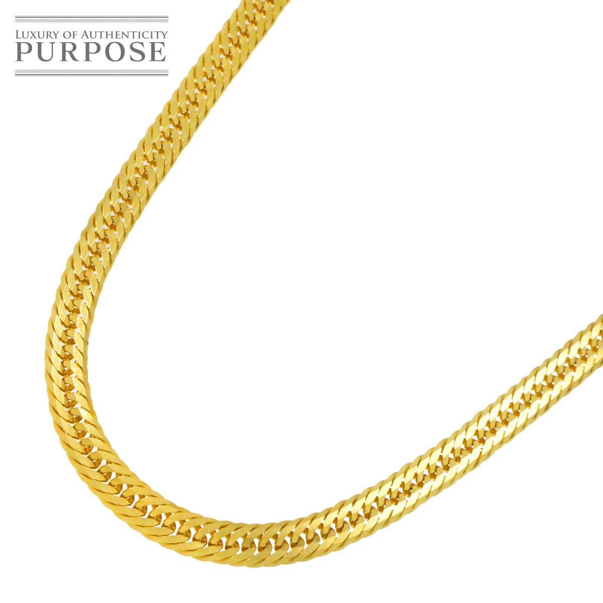【新品仕上げ】 K18 喜平 ネックレス 55cm 8面トリプル 33.9g 幅4.7mm イエローゴールド 750 キヘイ kihei necklace【中古】